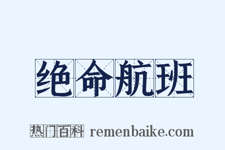 绝命航班是什么意思的图片